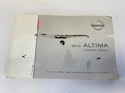 2012 NISSAN ALTIMA OWNERS MANUAL & WARRANTY INFORMATION SET KIT W/ CASE OEM