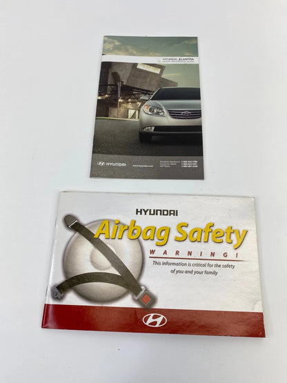 2010 10 HYUNDAI ELANTRA SEDAN OWNER'S OWNERS MANUAL GUIDE WARRANTY INFORMATION