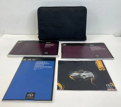 2008 08 SCION XD OWNERS MANUAL GUIDE INFOMATION BOOK W/ CASE OEM