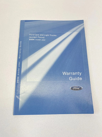 2004 FORD EXPLORER OWNERS MANUAL WARRANTY MAINTENANCE BOOK W/ CASE