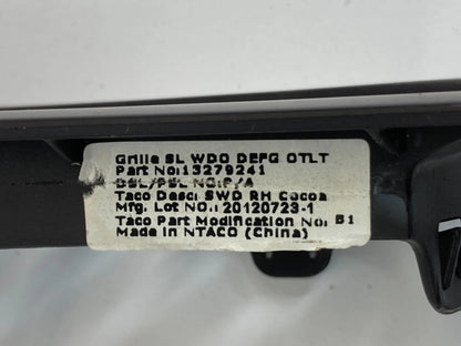 11-17 BUICK REGAL DASH RIGHT PASSENGER SIDE AIR VENT DEFROST GRILLE 13279241