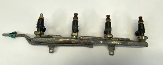 03-07 HONDA ACCORD 02-11 CIVIC 2.4L AT ENGINE FUEL RAIL W/ 4 FUEL INJECTORS OEM