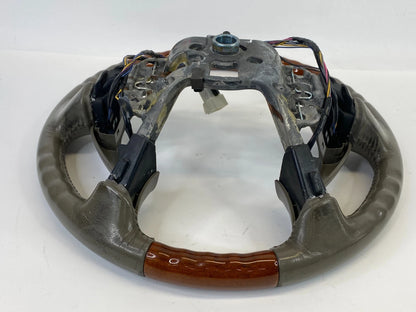 2000-2005 CADILLAC DEVILLE STEERING WHEEL LEATHER & WOOD 16761299 OEM