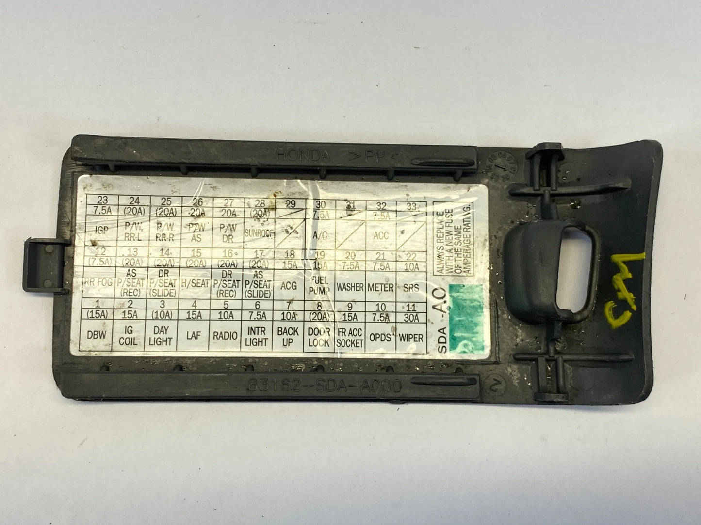 2003-2007 HONDA ACCORD SEDAN FUSE BOX COVER LID BEZEL TRIM 83162-SDA-A000 OEM