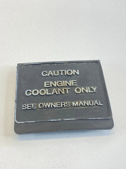 1991 JEEP CHEROKEE RADIATOR ENGINE COOLANT RESERVOIR CAP TANK COVER OEM