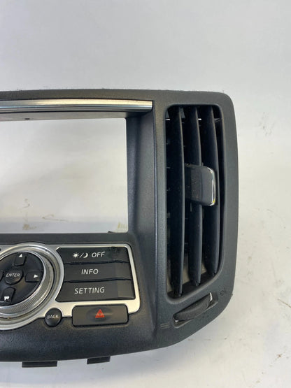 2007 2008 INFINITI G35 SEDAN FACEPLATE RADIO INFO DISPLAY CONTROL 28395JK60B OEM