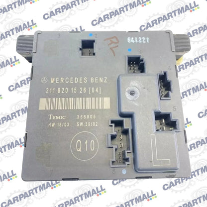 2003-2006 MERCEDES-BENZ E500 REAR LEFT DOOR CONTROL MODULE UNIT 2118201526 OEM