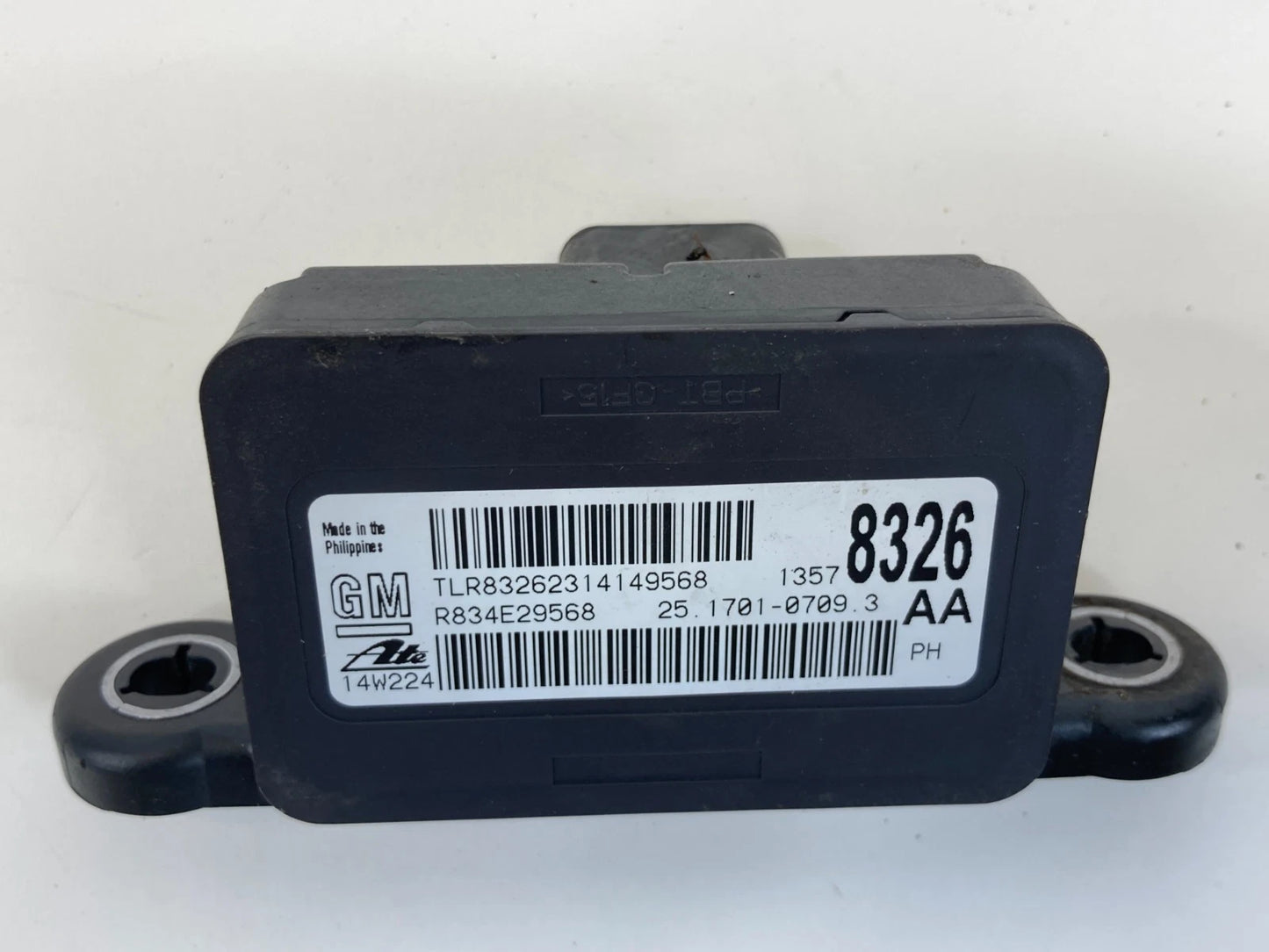 2011-2016 CHEVROLET CRUZE YAW RATE MODULE SENSOR STABILITY CONTROL OEM 13578326