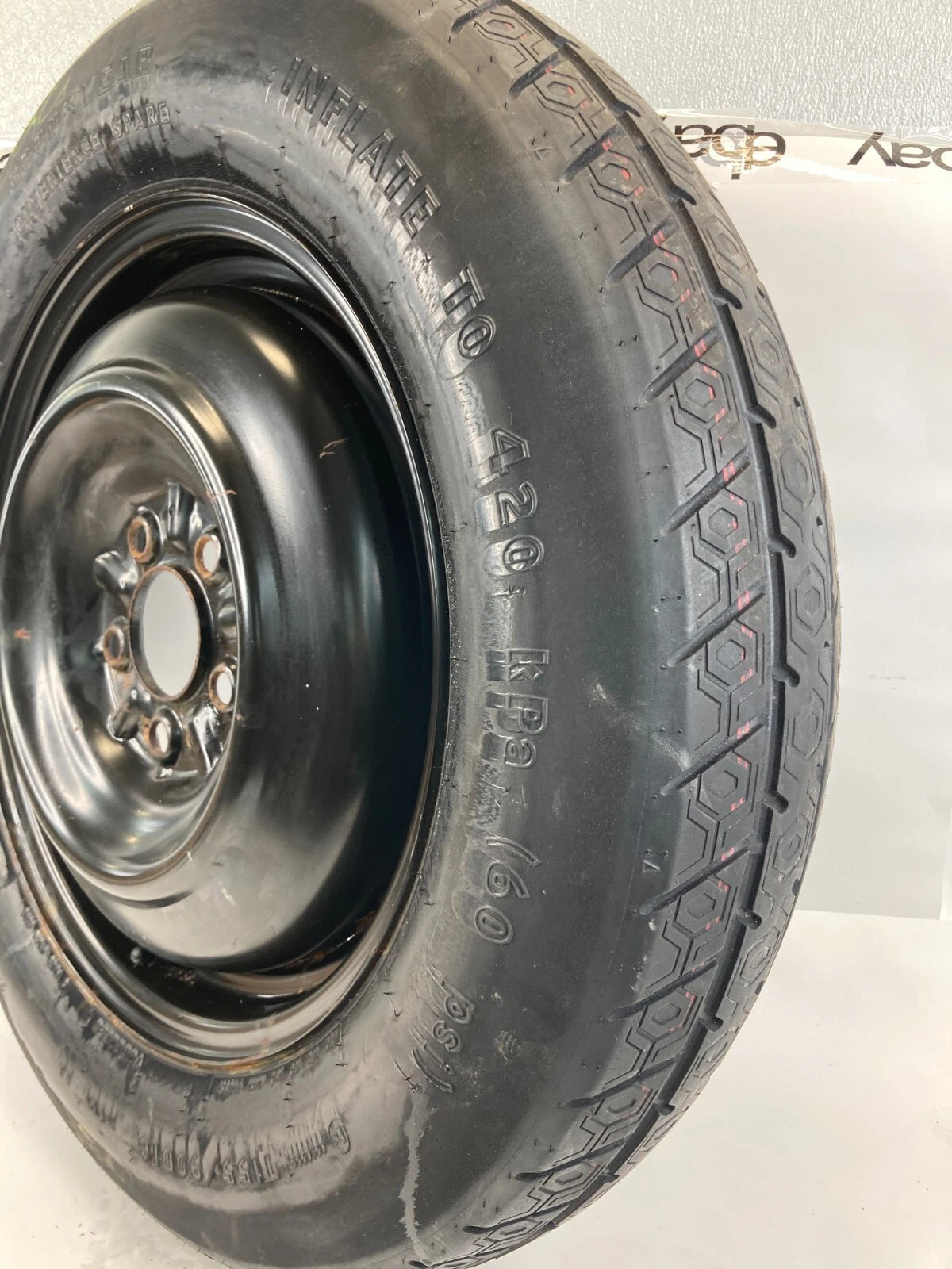 08-14 AVENGER PATRIOT COMPASS EMERGENCY SPARE TIRE RIM WHEEL COMPACT T155/90D16