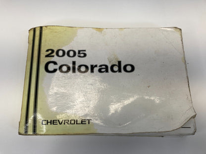 2005 05 Chevy Chevrolet Colorado Owner's Manual Guide Reference Book OEM