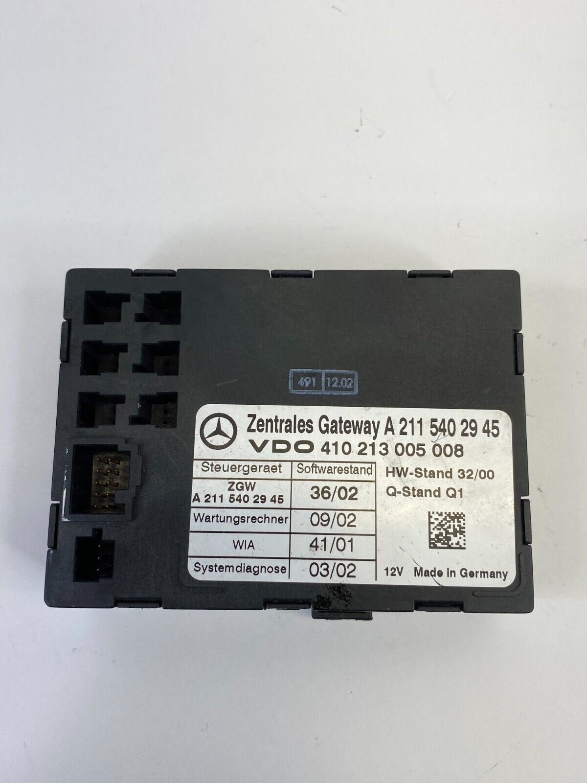 2003-2006 Mercedes-Benz E500 Central Gateway Control Module Unit 2115402945 OEM