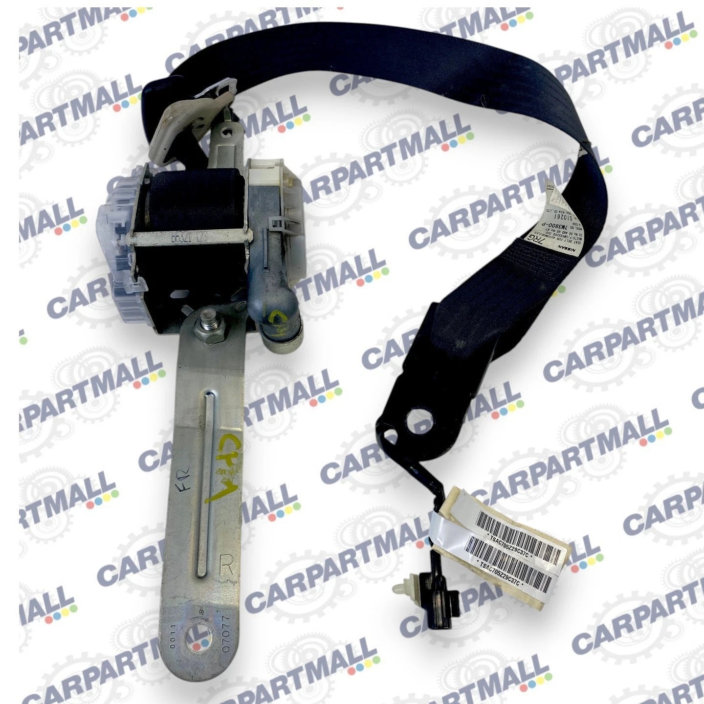 2005 2006 INFINITI G35 SEDAN FRONT RIGHT SIDE SEAT BELT RETRACTOR 7M3800-P OEM