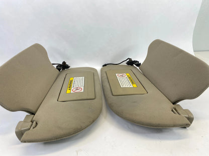 2003 2004 LINCOLN TOWN CAR SUNVISOR ILLUMINATED SET PAIR LEFT & RIGHT BEIGE OEM