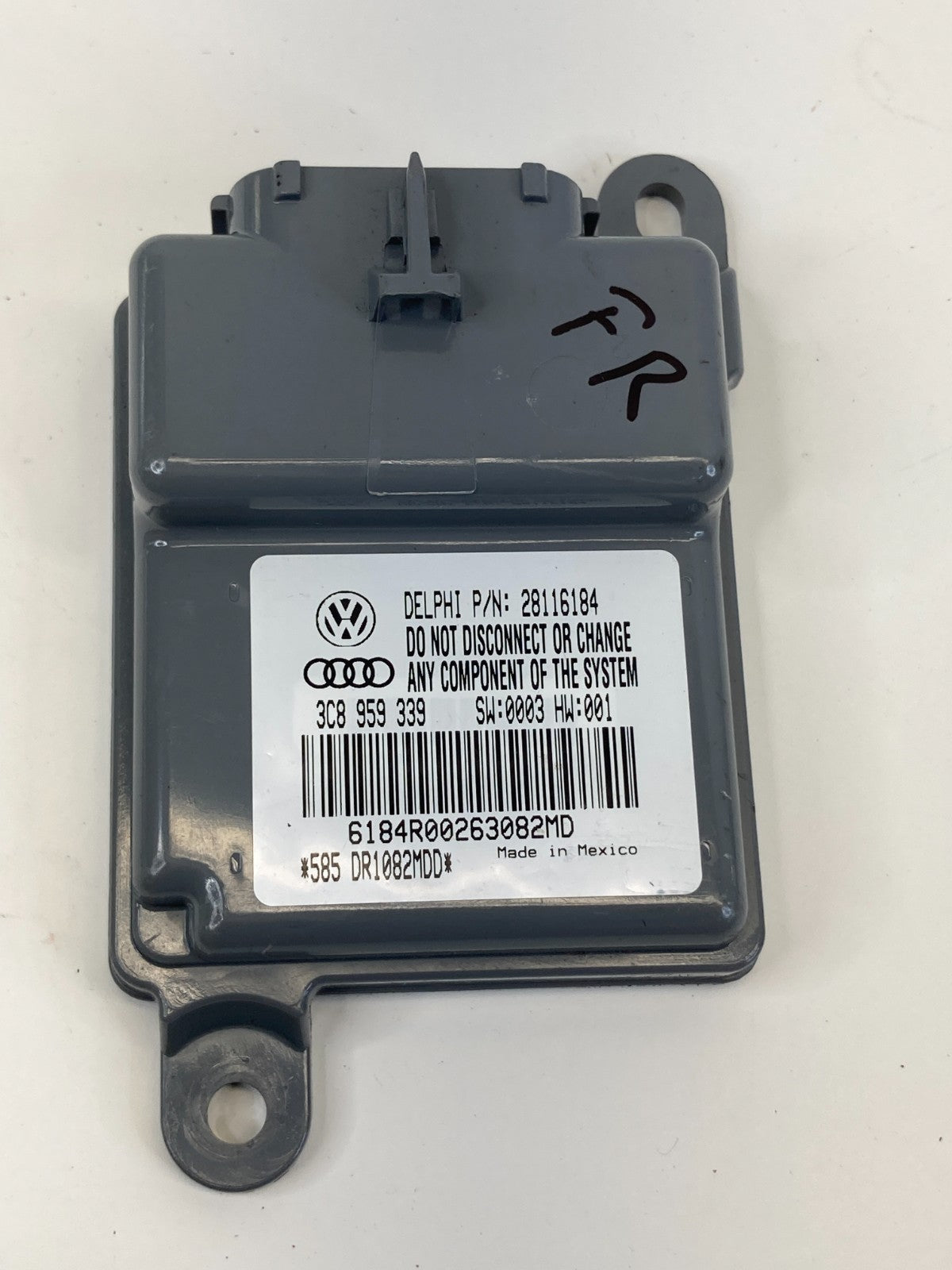 09-17 VW Volkswagen CC Front Right Side Seat Occupant Sensor Module 3C8-959-339