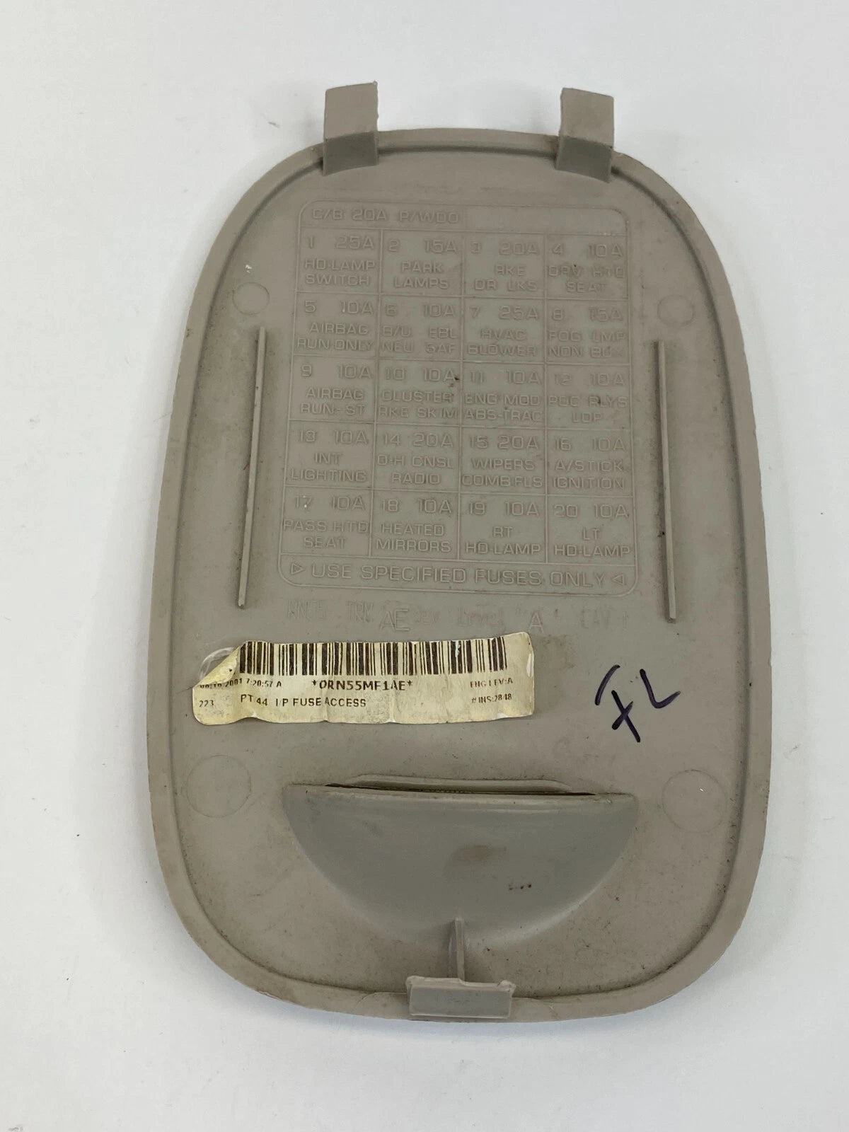 2001-2005 CHRYSLER PT CRUISER DASH FUSE BOX ACCESS DOOR COVER TRIM LID OEM