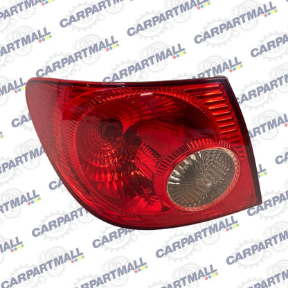 2005-2008 TOYOTA COROLLA DRIVER LEFT SIDE REAR OUTER TAILLIGHT LAMP ASSEMBLY OEM