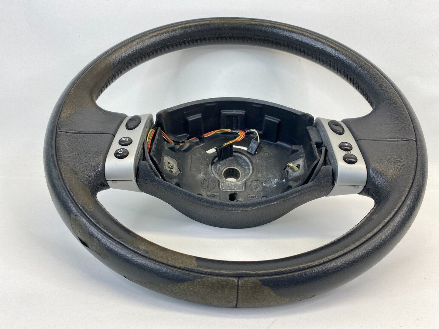 2002 Mini Cooper Driver Steering Wheel w/ Control Buttons Leather 2 Spokes