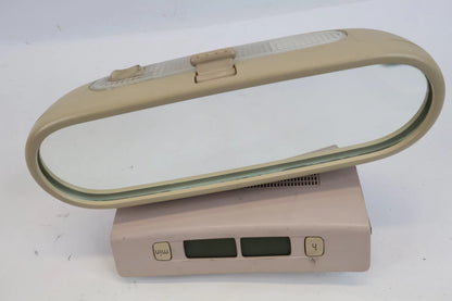 03-10 VW BEETLE CONV INTERIOR REAR VIEW MIRROR W DIGITAL CLOCK 1Y0-857-511-AL