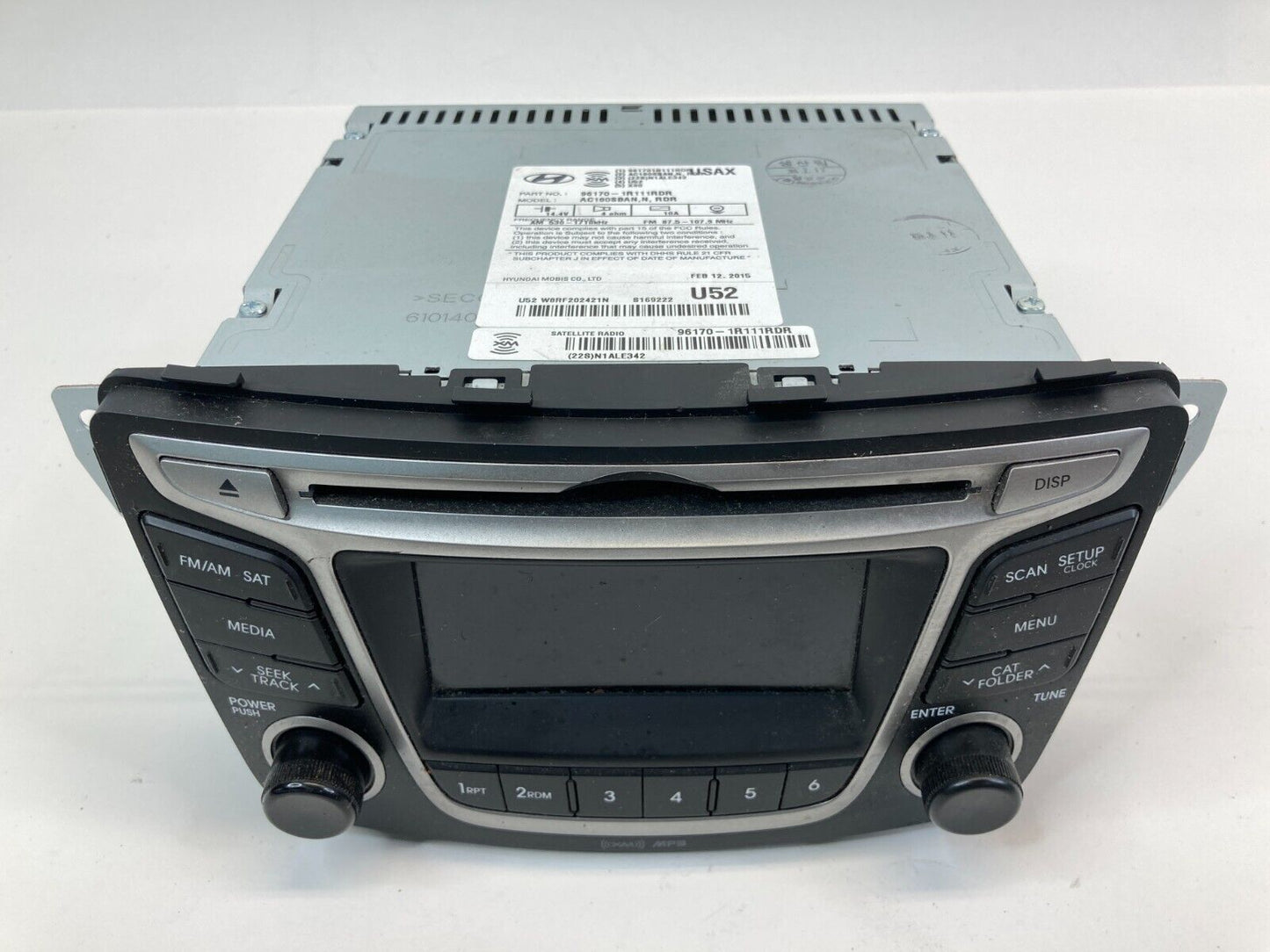 2015-2017 Hyundai Accent AM-FM Radio Single CD Player w/ MP3 96170-1R111 OEM