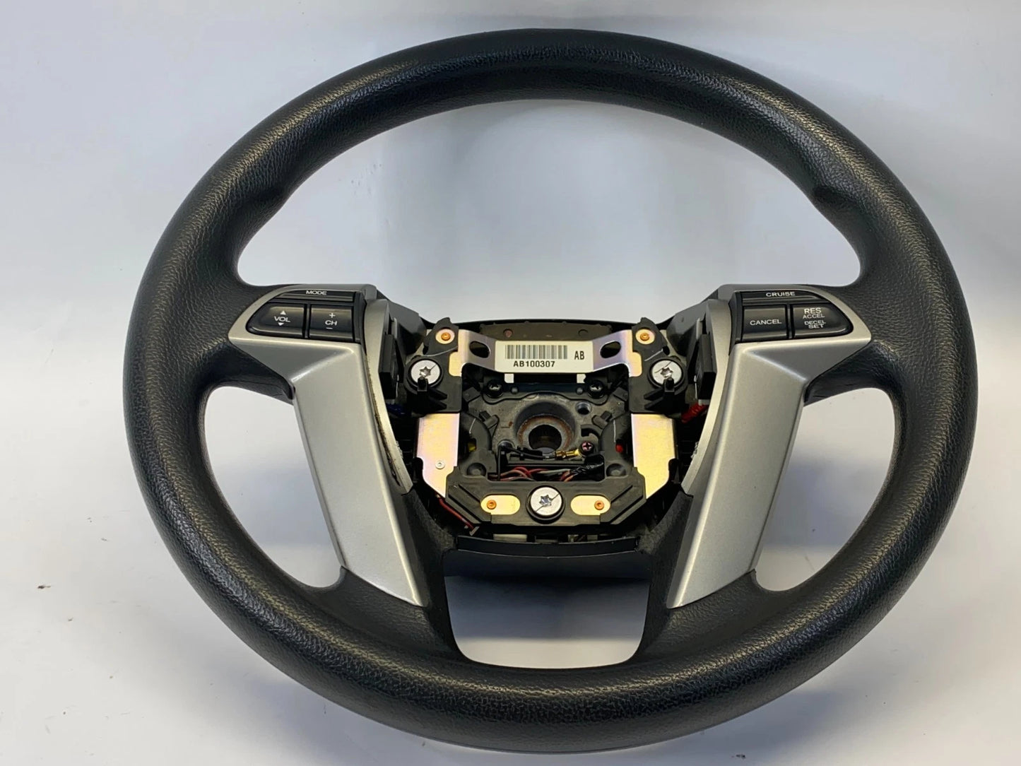 2008-2012 HONDA ACCORD SEDAN LEATHER STEERING WHEEL W/ AUDIO CRUISE CONTROLS OEM