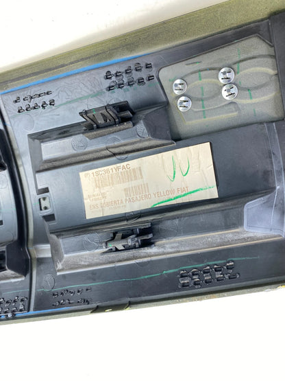 2012-2015 FIAT 500 DASH TRIM PANEL VENT BEZEL MOLDING YELLOW 1SC361YFAC OEM