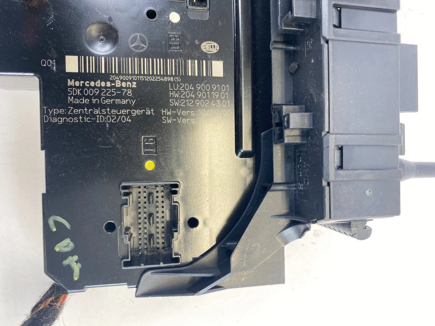 2010-2012 MERCEDES-BENZ GLK350 REAR FUSE BOX RELAY SAM MODULE 5DK-009-225-78