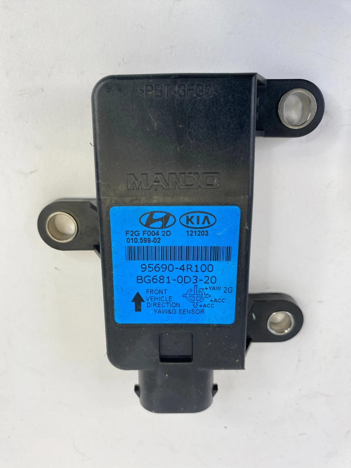 08-14 HYUNDAI SONATA 2.4L HYBRID YAW & G RATE SENSOR MODULE UNIT 95690-4R100 OEM