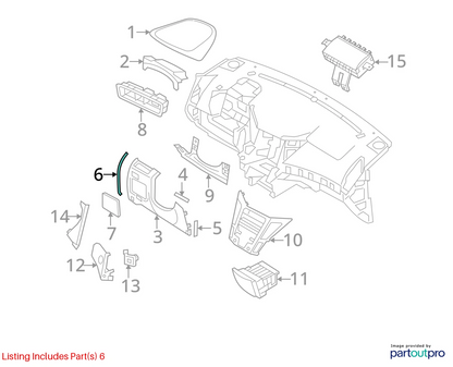 2011-2014 HYUNDAI SONATA INTERIOR LOWER DASH FUSE BOX LID COVER 84758-3S000 OEM
