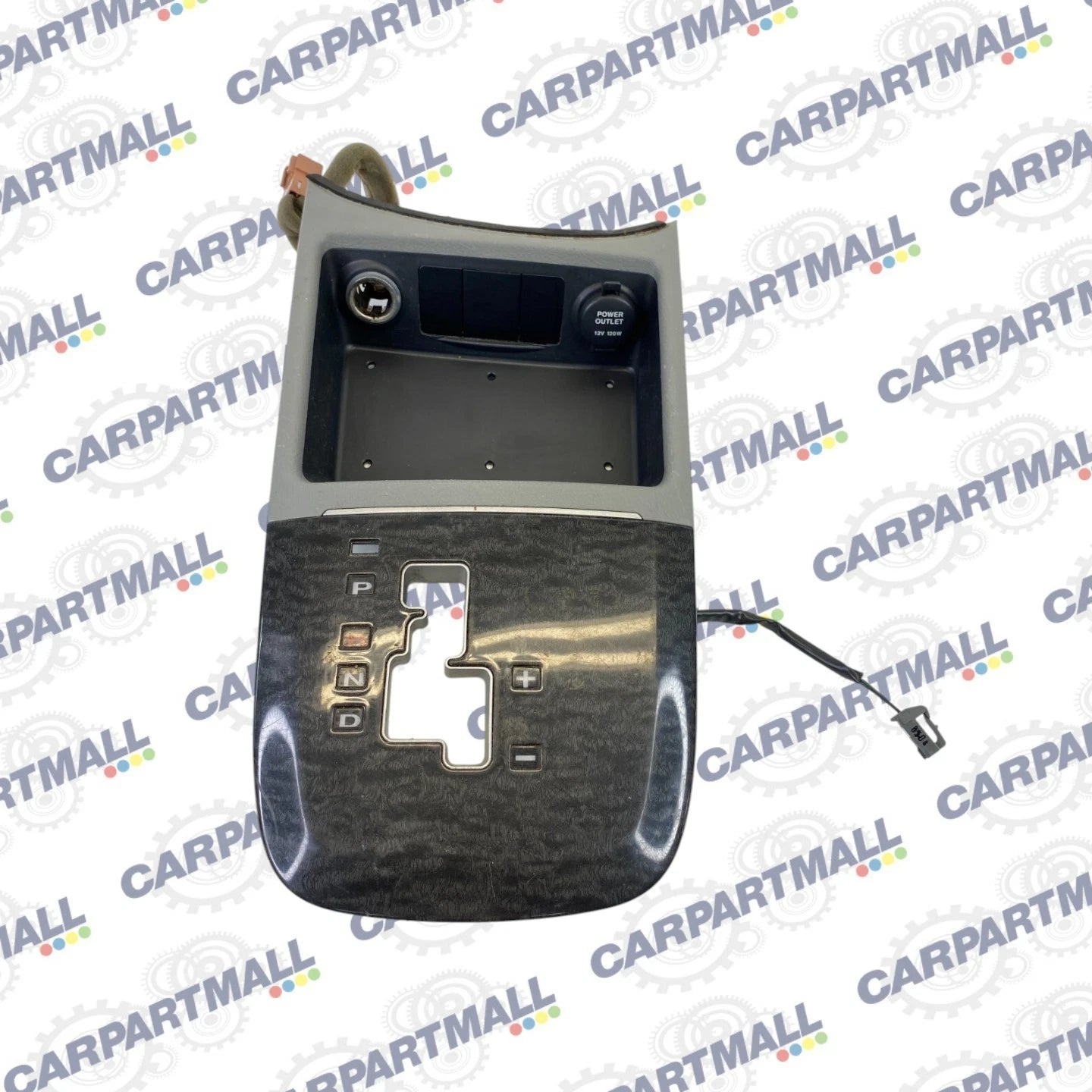 07-09 HYUNDAI SANTA FE CENTER CONSOLE SHIFTER INDICATOR BEZEL W/ POWER OUTLET