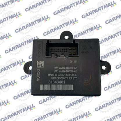 2011-2013 VOLVO S60 REAR LEFT DRIVER SIDE DOOR CONTROL MODULE UNIT 31343481 OEM