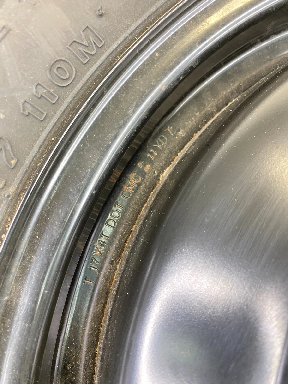 2007-2009 LEXUS GS350 EMERGENCY SPARE TIRE WHEEL COMPACT DONUT T155/70D17 110M