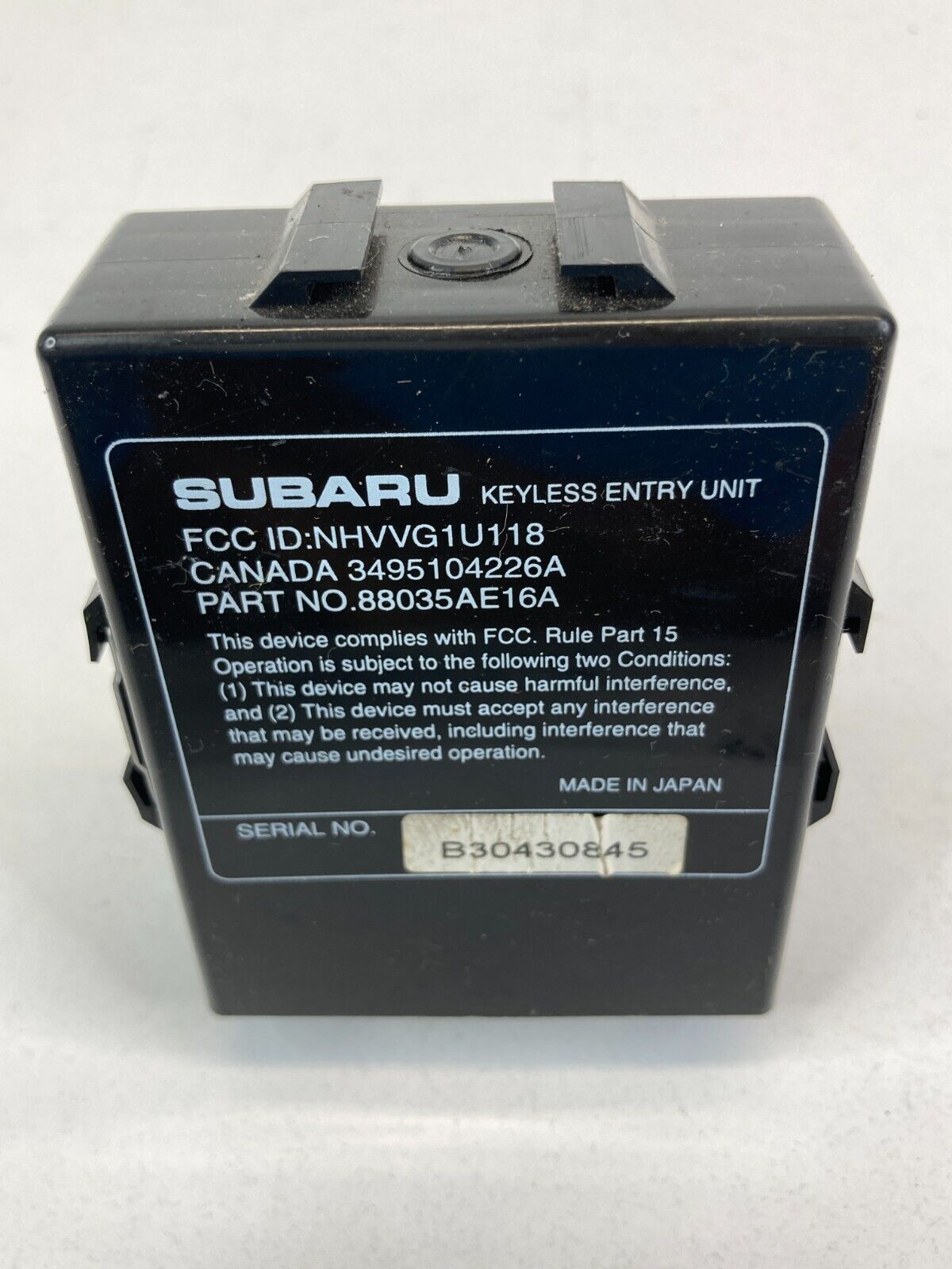 2003 2004 Subaru Outback Legacy 2.5L Keyless Control Module Unit 88035AE16A OEM