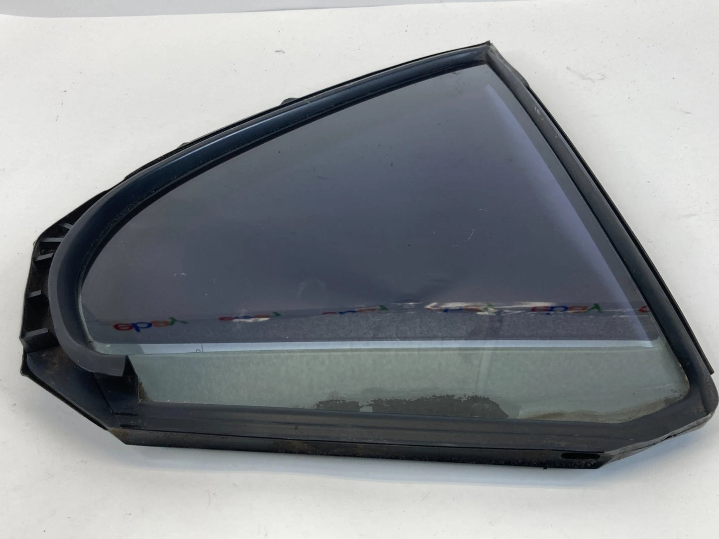 08-17 MITSUBISHI LANCER RR RIGHT QUARTER DOOR WINDOW GLASS W WEATERSTRIP 5740A04