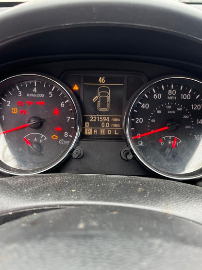13-15 Nissan Rogue 2.5L AT Speedometer Instrument Cluster 221K Miles 24810-1VX5A