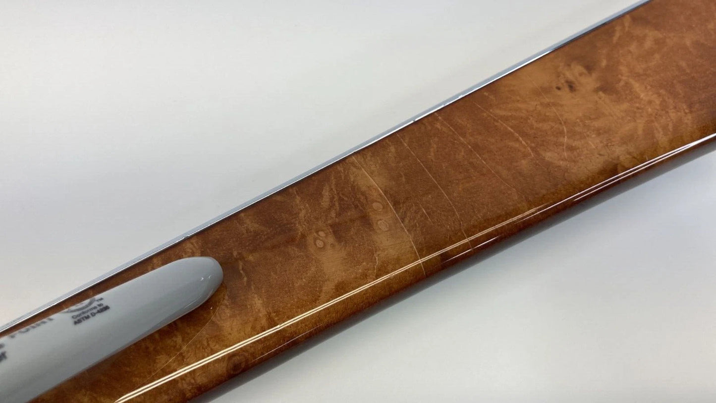 2003-2006 MERCEDES E500 FRONT LEFT DRIVER DOOR INTERIOR STRIP TRIM PANEL WOOD