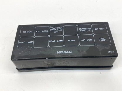 2001-2004 NISSAN PATHFINDER 3.5L A/T UNDER HOOD FUSE RELAY BOX COVER LID OEM