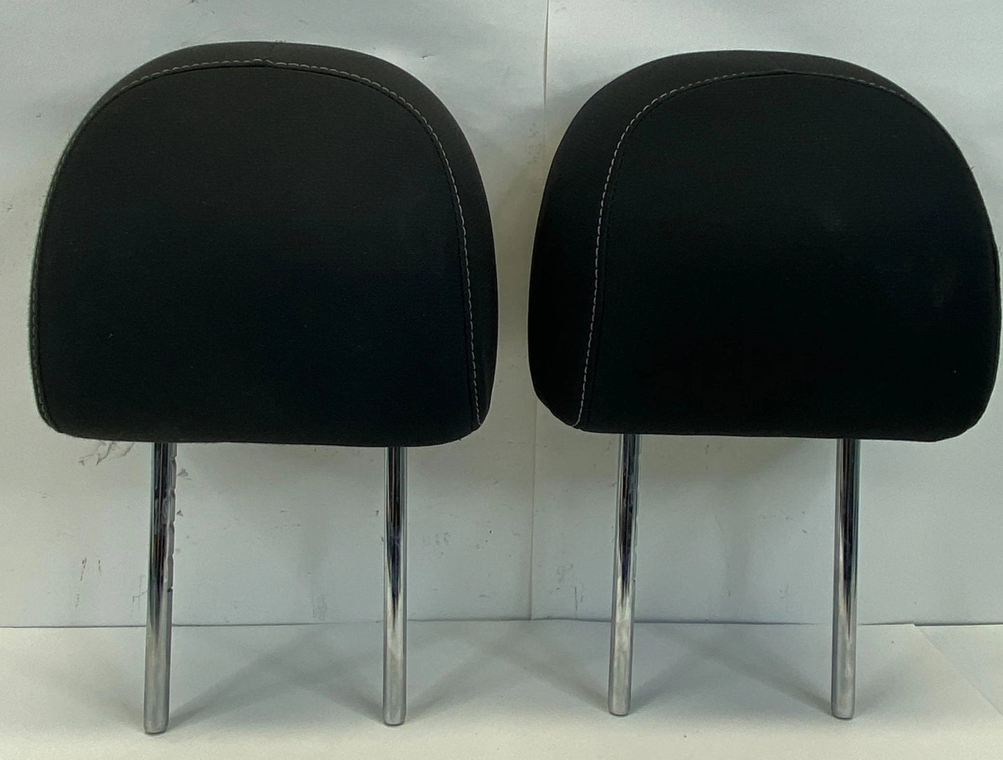 2016-2019 NISSAN SENTRA FRONT LEFT RIGHT SEAT HEADREST SET BLACK CLOTH OEM