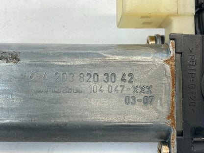 2001-2005 MERCEDES-BENZ C320 REAR RIGHT SIDE DOOR WINDOW MOTOR RR RH A2038203042