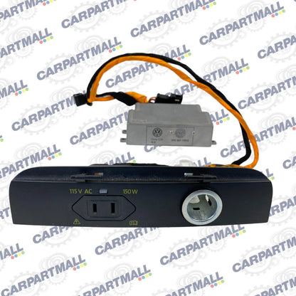 2011-2017 VW TOUAREG 115V AC POWER INVERTER MODULE WITH HARNESS PANEL OEM
