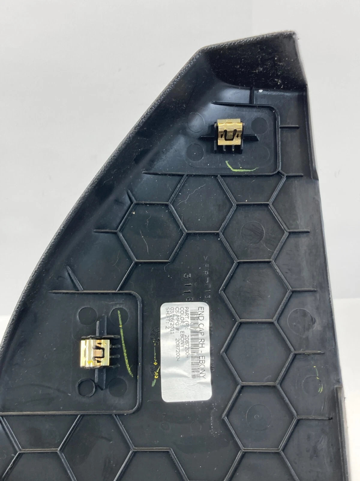 07-12 GMC ACADIA RIGHT PASSENGER SIDE DASH END CAP COVER BEZEL TRIM 20872004 OEM