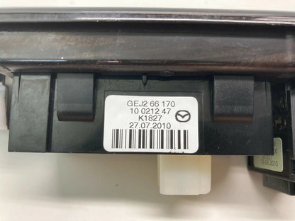11-13 MAZDA 6 INFO TRUNK RELEASE OPENER SWITCH BUTTON TRIM BEZEL GEJ266170 OEM