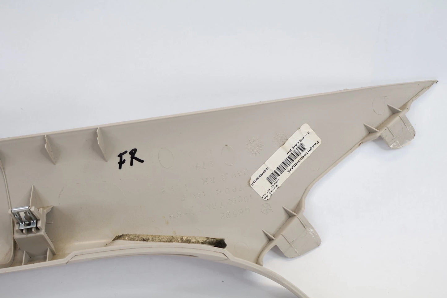 11-13 GRAN CHEROKEE DURANGO FRONT RIGHT SIDE A-PILLAR TRIM PANEL 1GG52HDAAE OEM
