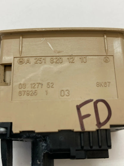 06-08 MERCEDES-BENZ R350 TRUNK LIFTGATE RELEASE CONTROL SWITCH BUTTON A251820121