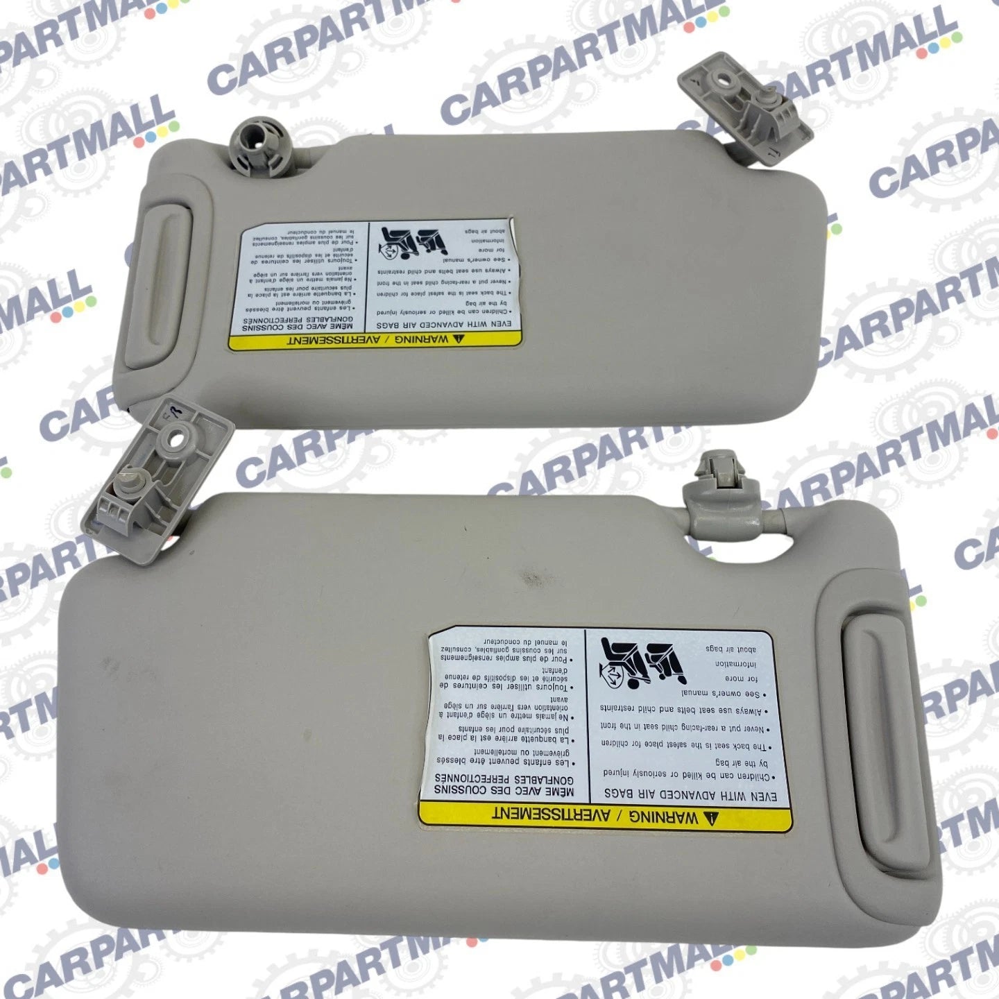 2014 2015 Nissan Versa Note Left & Right Sun Visor Sunvisor Set Pair OEM