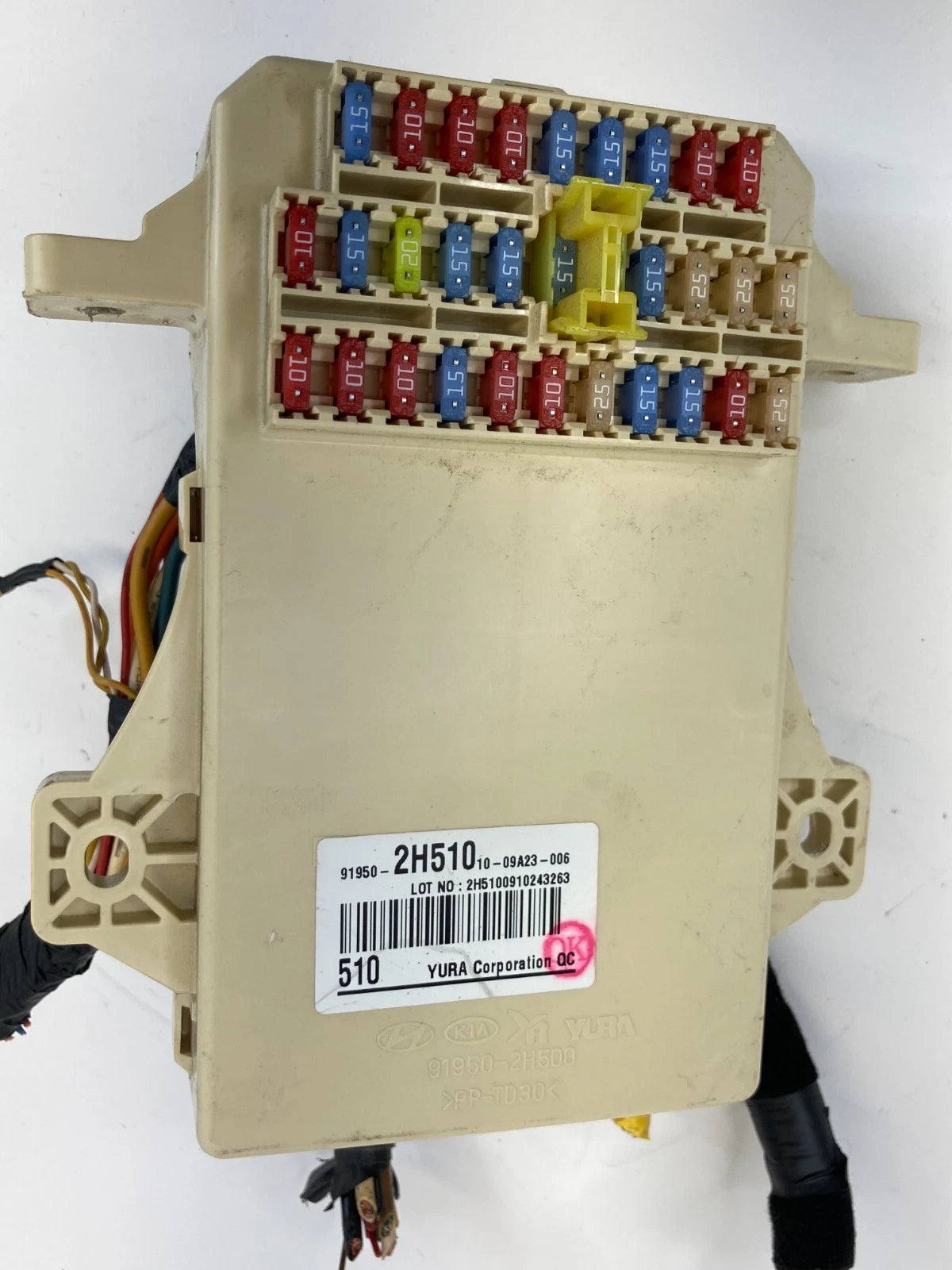 07-10 HYUNDAI ELANTRA 2.0L AT INTERIOR CABIN FUSE BOX RELAY JUNCTION 91950-2H51