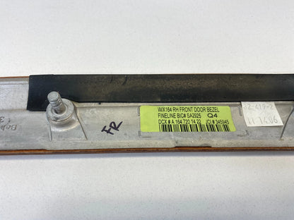 06-11 MERCEDES-BENZ ML350 07-09 ML320 FRONT RIGHT SIDE INNER DOOR TRIM PANEL OEM