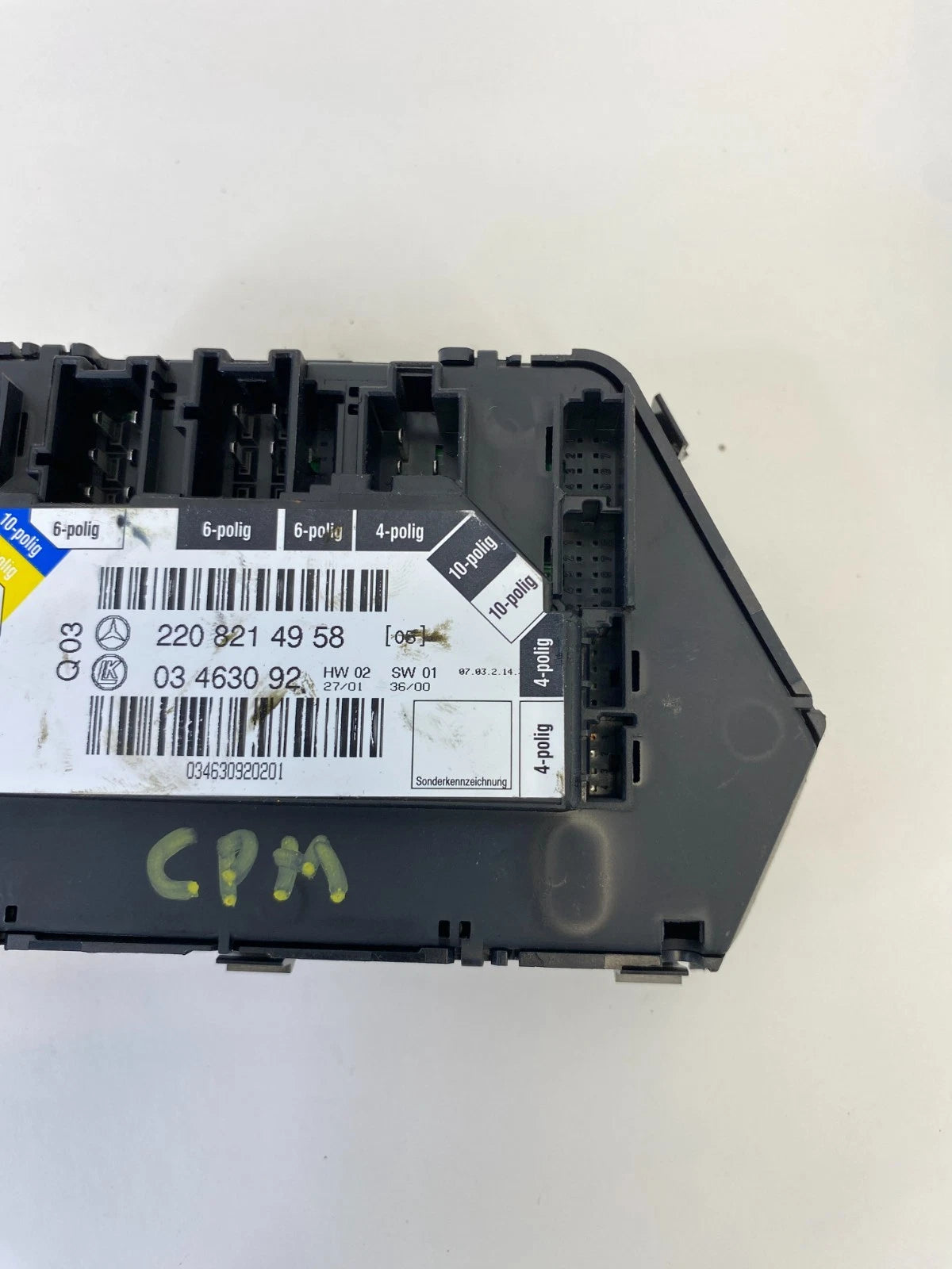 00-05 MERCEDES S430 REAR LEFT SEAT ADJUSTMENT CONTROL SWITCH MODULE 2208214958