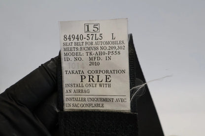 2010-2013 SUZUKI KIZASHI FRONT LEFT SIDE SEAT BELT RETRACTOR 84940-57L5 OEM