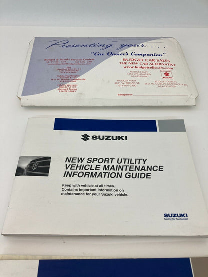 2004 04 Suzuki Vitara LX Owners Manual Information Guide Book Set OEM