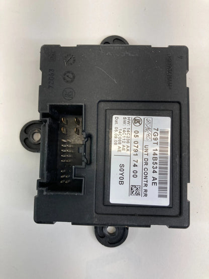 2009 09 JAGUAR XF REAR LEFT SIDE DOOR CONTROL COMPUTER MODULE 7G9T-14B534-AE